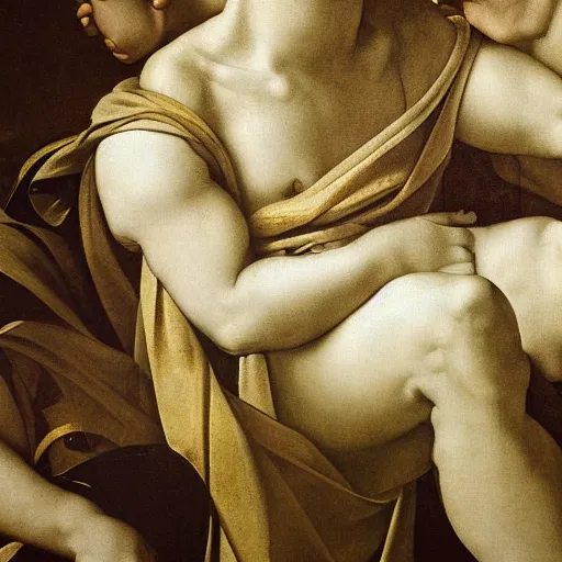 Prompt: high detail outside mansion by Michelangelo Merisi da Caravaggio