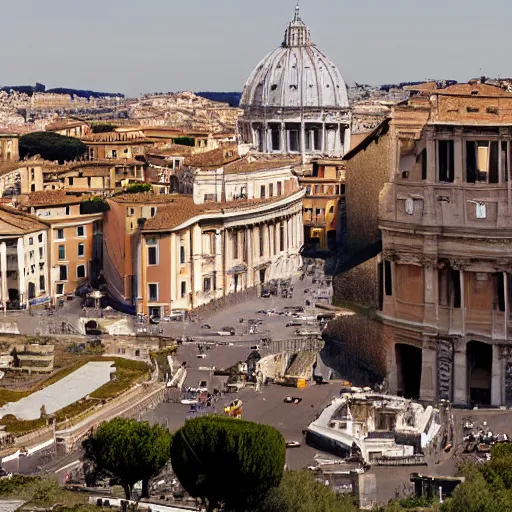 Prompt: rome in the year 2 0 7 0