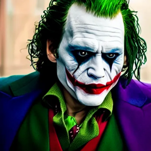 Prompt: Johnny Depp as The Joker