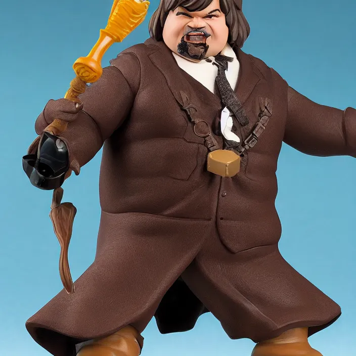 Prompt: Jack Black, a GOODSMILE figure of Jack Black, figurine, detailed product photo,