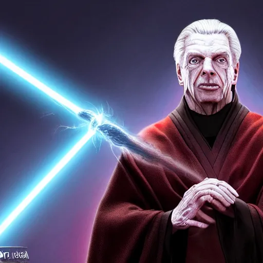 Image similar to vince McMahon revealing himself to be Darth sidious, realistic, very detailed, portrait, 8k, ultrarealism, photograph