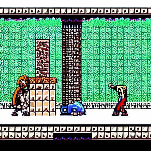 Image similar to a screenshot of a 2 d castlevania game, pixelart, snes graphics, beautiful, atmospheric