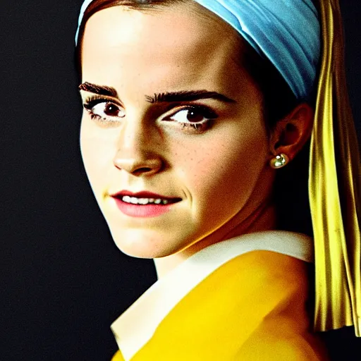 Image similar to emma watson with the pearl earring