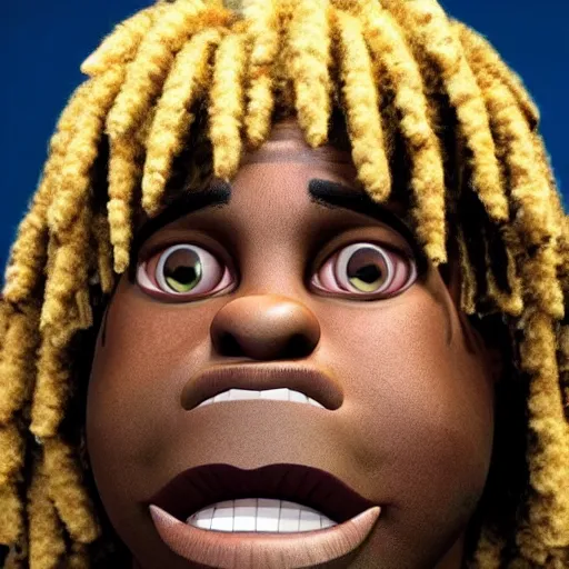 Image similar to Funny how this looks almost photorealistic but it's some cartoonified pixar-esque rendition of chief keef