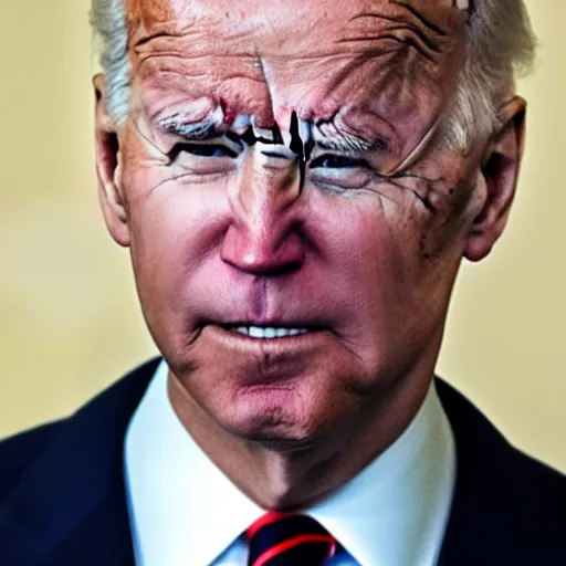 Prompt: Joe Biden with laser eyes