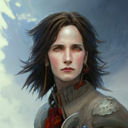 Image similar to howl from howl's moving castle as a realistic fantasy d & d character, closeup portrait art by donato giancola and greg rutkowski, realistic face, digital art, trending on artstation, symmetry!!