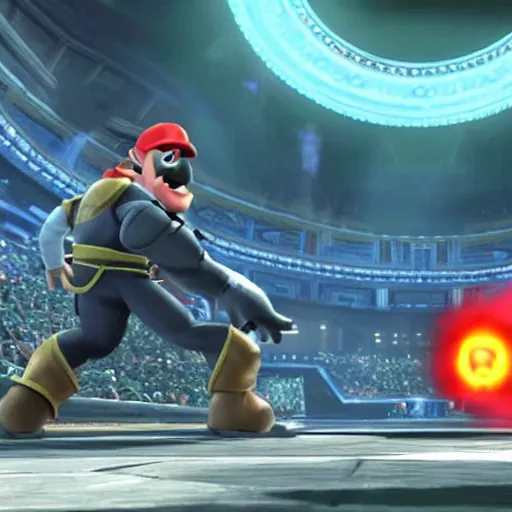 Image similar to among us makes it in to super smash bros