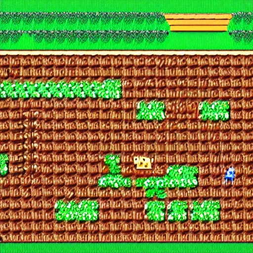 Prompt: detailed screenshot of a forest level in super mario world 2 : yoshi's island ( 1 9 9 5 ) on the super nintendo ( snes ), 1 6 - bit sprites