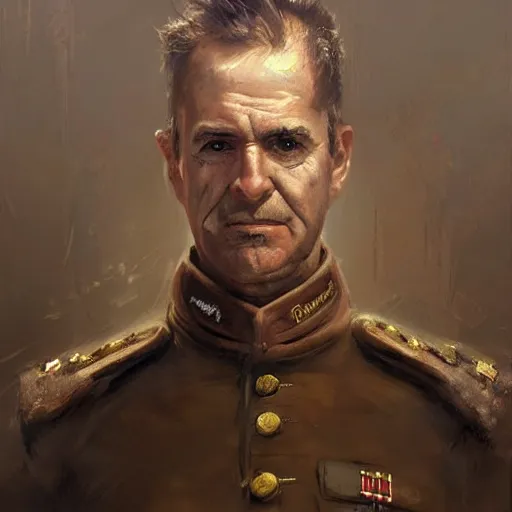 Prompt: portrait of an old spanish captain manuel fraga iribarne, colourised, face portrait, epic, tragic, military art, fantasy, dieselpunk, hd shot, digital portrait, beautiful, artstation, comic style, by artgerm, guy denning, jakub rozalski, magali villeneuve and charlie bowater