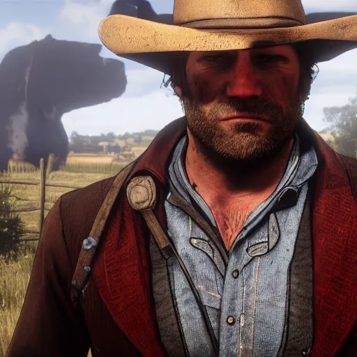 Arthur Morgan from Red Dead Redemption 2 in Payday 2, Stable Diffusion