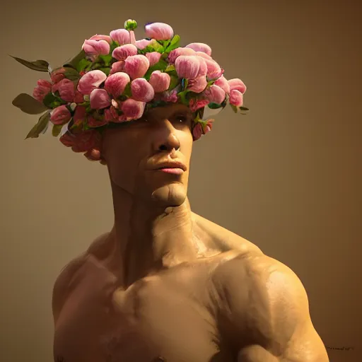 Prompt: man-flower, by Nicholas Safronov, trending on artstation, artstationHD, artstationHQ, unreal engine, 4k, 8k