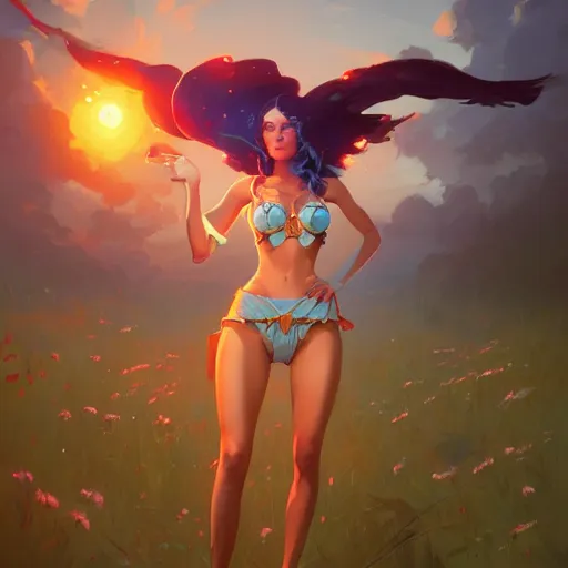 Image similar to a beautiful daisy duke, art by pete mohrbacher and guweiz and ilya kuvshinov, digital art, highly detailed, intricate, sharp focus, trending on artstation hq, deviantart, unreal engine 5, 4 k uhd image