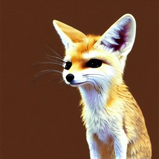 Prompt: david tenant as a fennec fox, digital art