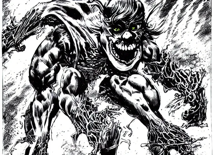 Image similar to green goblin illustration by mike ploog