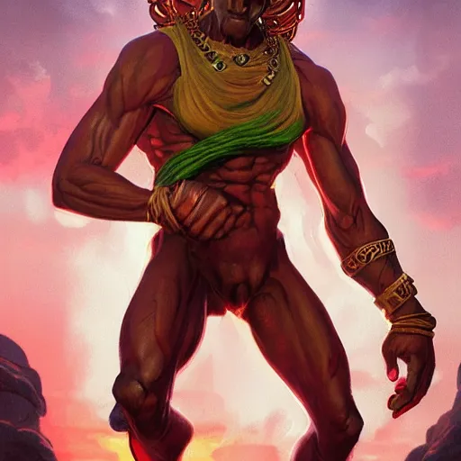 Prompt: apu as dhalsim from street fighter, 4 k, ultra realistic, detailed focused art by artgerm and greg rutkowski and alphonse mucha