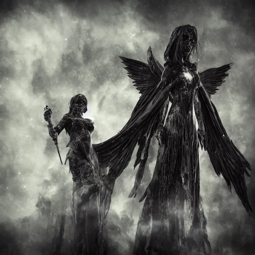 dark gothic angel wallpaper