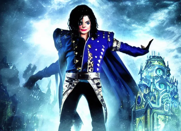 Prompt: michael jackson as anduin in world of warcraft