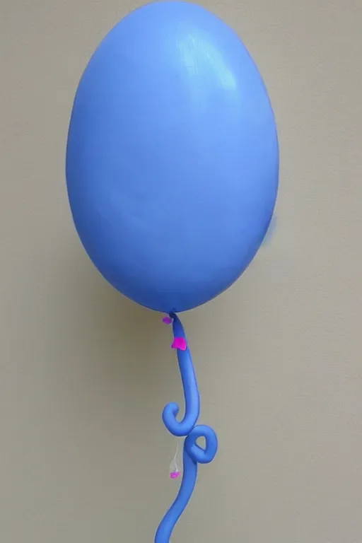 Prompt: 🥚 shaped balloon with long arms grabing the 🧺, cartoon style, well shaded, smooth, pixar