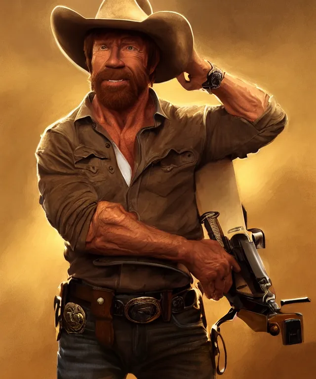 Image similar to chuck norris, cinematic, wearing a cowboy hat, breaking a laptop, elegant, highly detailed, digital painting, artstation, smooth, hard focus, illustration, art by jessica rossier and and brian froud