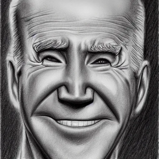 Image similar to milt kahl pencil sketch of joe biden