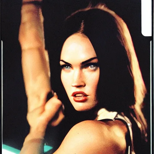 Image similar to polaroid shot of megan fox in star wars audtion