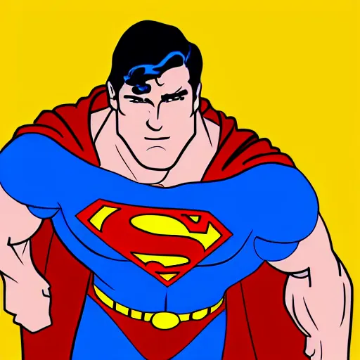 Image similar to Superman but he has crippling anxiety and is unable to be a hero today, digital art by famous artist, 4k