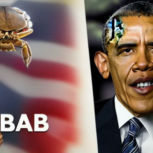 Prompt: obama crab rave