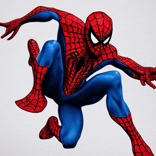 Image similar to spiderman by Leonardo da Vinci