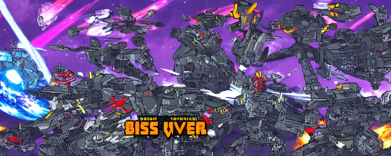 Image similar to videogame in the style of Mushihimesama and Space Invaders with a spaceship shooting at a giant boss skull shooting complex barrage of bullet patterns, boss fight, scifi, shmup, 4K, UHD, HDR