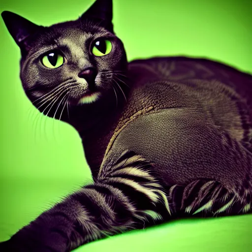 Image similar to a cat - turtle - hybrid, animal photography