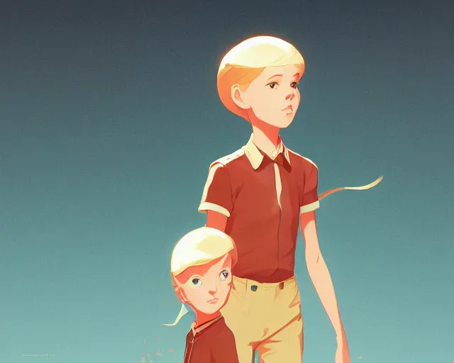 Image similar to a young blond girl with blue eyes science fiction, artstation, elegant, highly detailed, digital painting, concept art, smooth, sharp focus, illustration, art by don bluth and michel ocelot and makoto shinkai and tom whalen and atey ghailan and akihiko yoshida