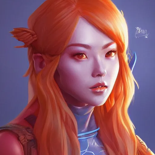 Prompt: lina invers character portrait, concept art, intricate details, highly detailed photorealistic portrait in the style of adam hughes, seseon yoon, artgerm and warren louw