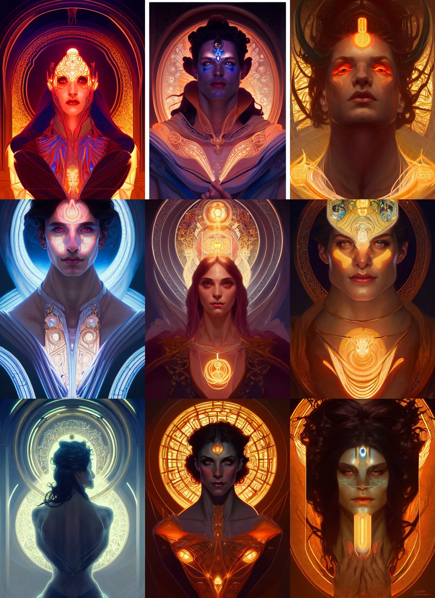 Prompt: symmetry!! portrait of hades, fantasy, glowing lights!! intricate, elegant, highly detailed, digital painting, artstation, concept art, smooth, sharp focus, illustration, art by artgerm and greg rutkowski and alphonse mucha, 8 k