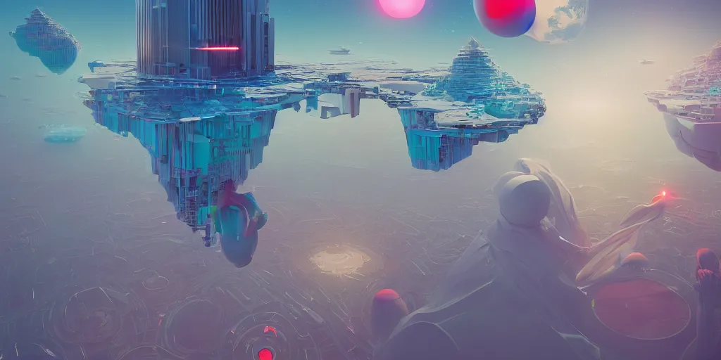 Image similar to making a world with happy people made by tech companies stabilityai with ceo emad mostaque. to gain money and power, by beeple, digital art, 3 2 k, making money power