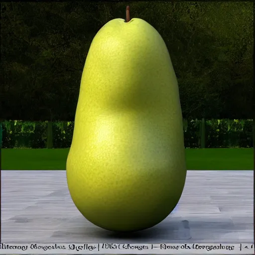 Prompt: floating gas cylinder with 10 pears on top, photo realistic, award winning