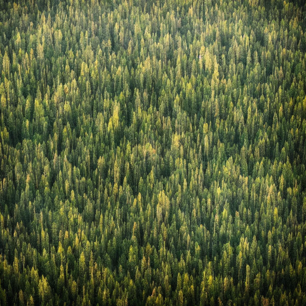 Prompt: landscape of a forest with cubes in the sky, photorealistic, photography, sharpness,