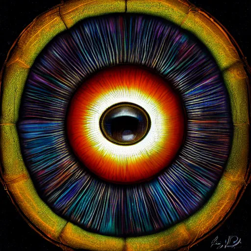 Image similar to sauron's eye of the rose, digital art, detailed