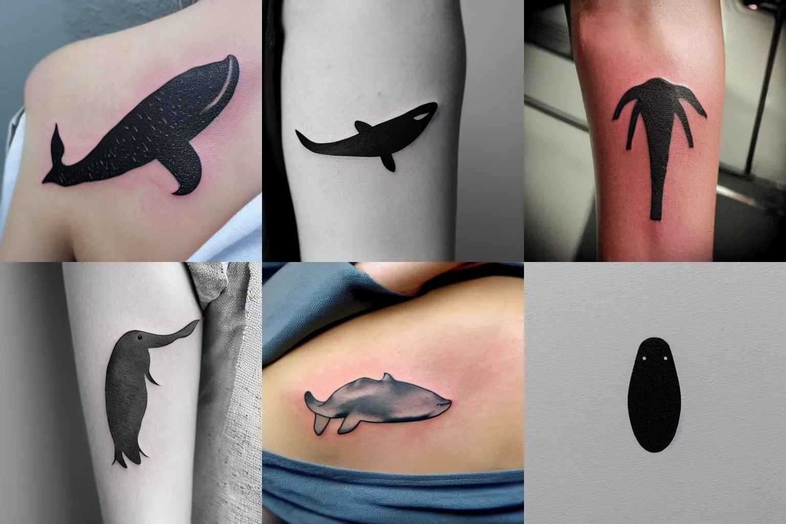 traditional sperm whale tattoo