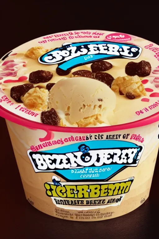 Image similar to pizza flavoured ben and jerry's ice cream