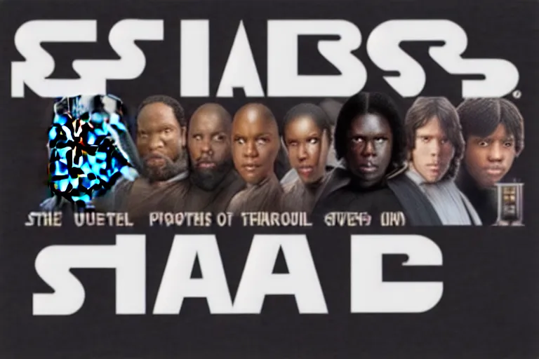 Image similar to all black cast star wars