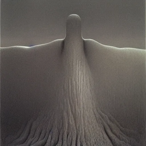 Prompt: Sunday as feeling by zdzisław beksiński