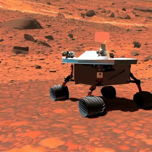 Sheldon Cooper Punching The Mars Rover, Ray Tracing, 