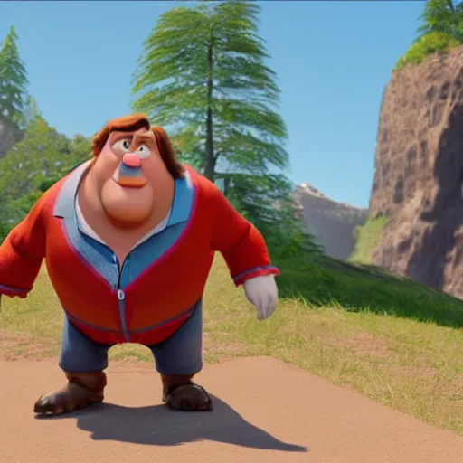 Image similar to gerard depardieu as a pixar disney character from up 2 0 0 9 unreal engine octane render 3 d render photorealistic