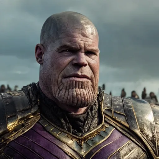 Prompt: Thanos in the TV show Vikings 4K quality super realistic