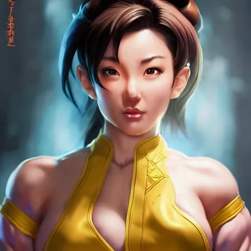 Prompt: chun li wearing a closed bathrobe!!! standing in the kitchen cooking!!!, beautiful face!!!!, 2 7 years old, cg animation, lifelike, animated, realistic, by artgerm, greg rutkowski, 3 d