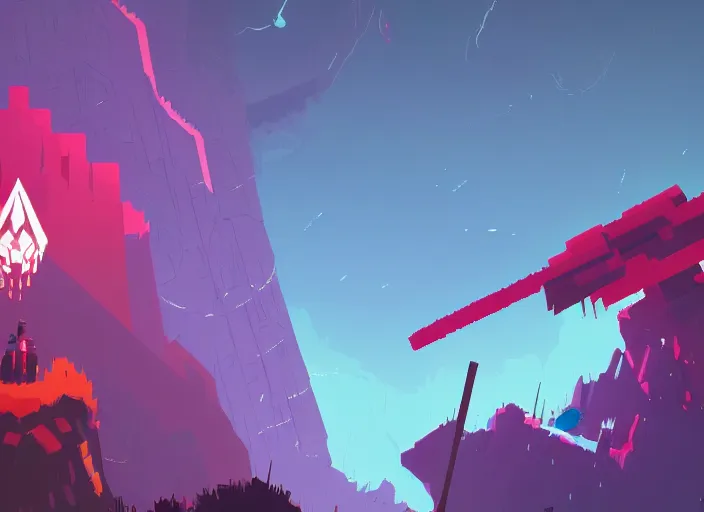 Image similar to hyper light drifter, wallpaper, cube detailed vector