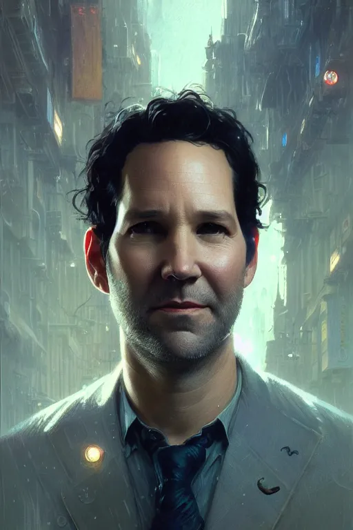 Prompt: Paul rudd profile picture by Greg Rutkowski, the matrix, intricate, futuristic, fantasy, elegant, by Stanley Artgerm Lau, greg rutkowski, thomas kindkade, alphonse mucha, loish, norman Rockwell,