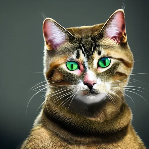 Prompt: cat soldier in call of duty warzone 4k, complete heterochromia brown and green eyes, high detail, high-resolution photograph, professional photography, ultra-detail