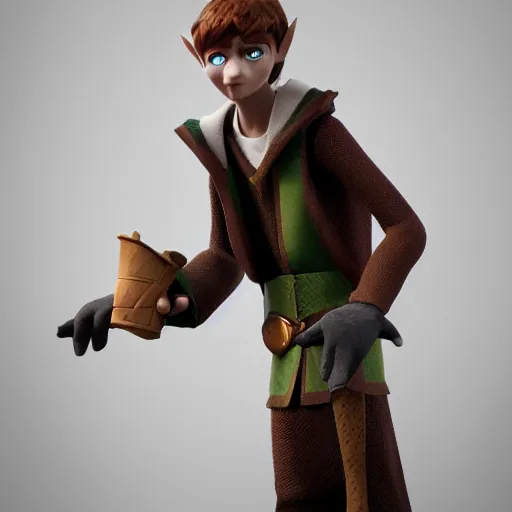 Image similar to doby the elf, harry potter, clash royal style characters, unreal engine 5, octane render, detailed, cinematografic, cinema 4 d