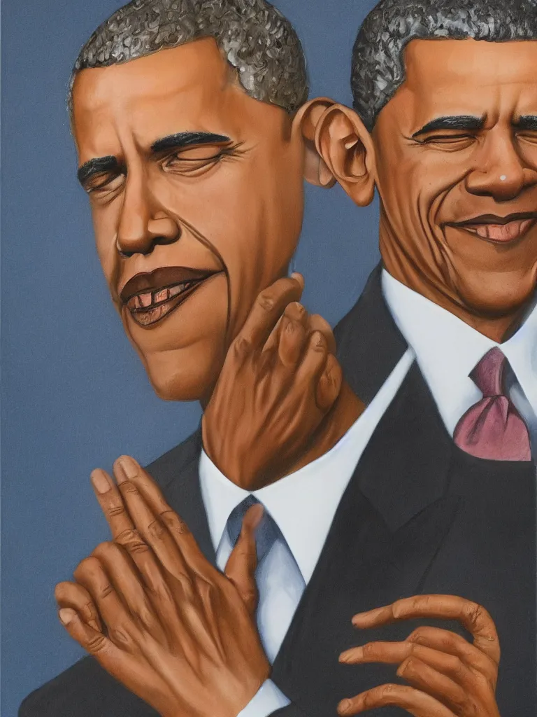 Image similar to Barak Obama portrait by David friedric